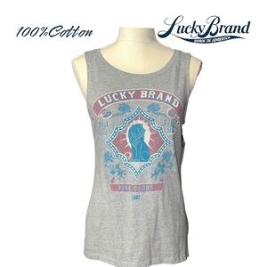 Lucky Brand (NWT) Cotton Blend Tank Top, Size Large